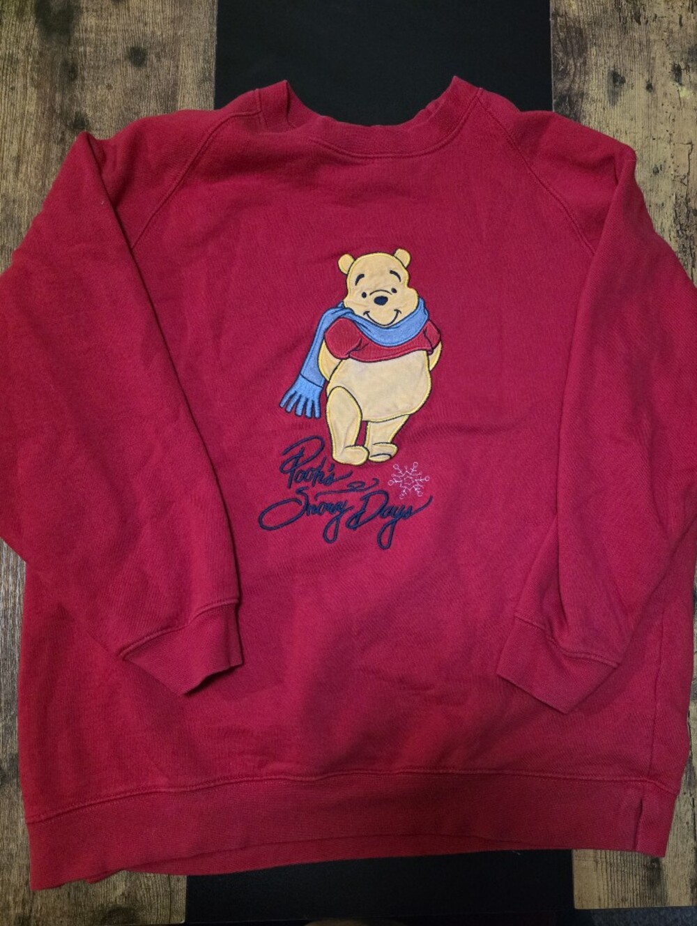 Disney Winnie the Pooh Red Graphic Sweatshirt